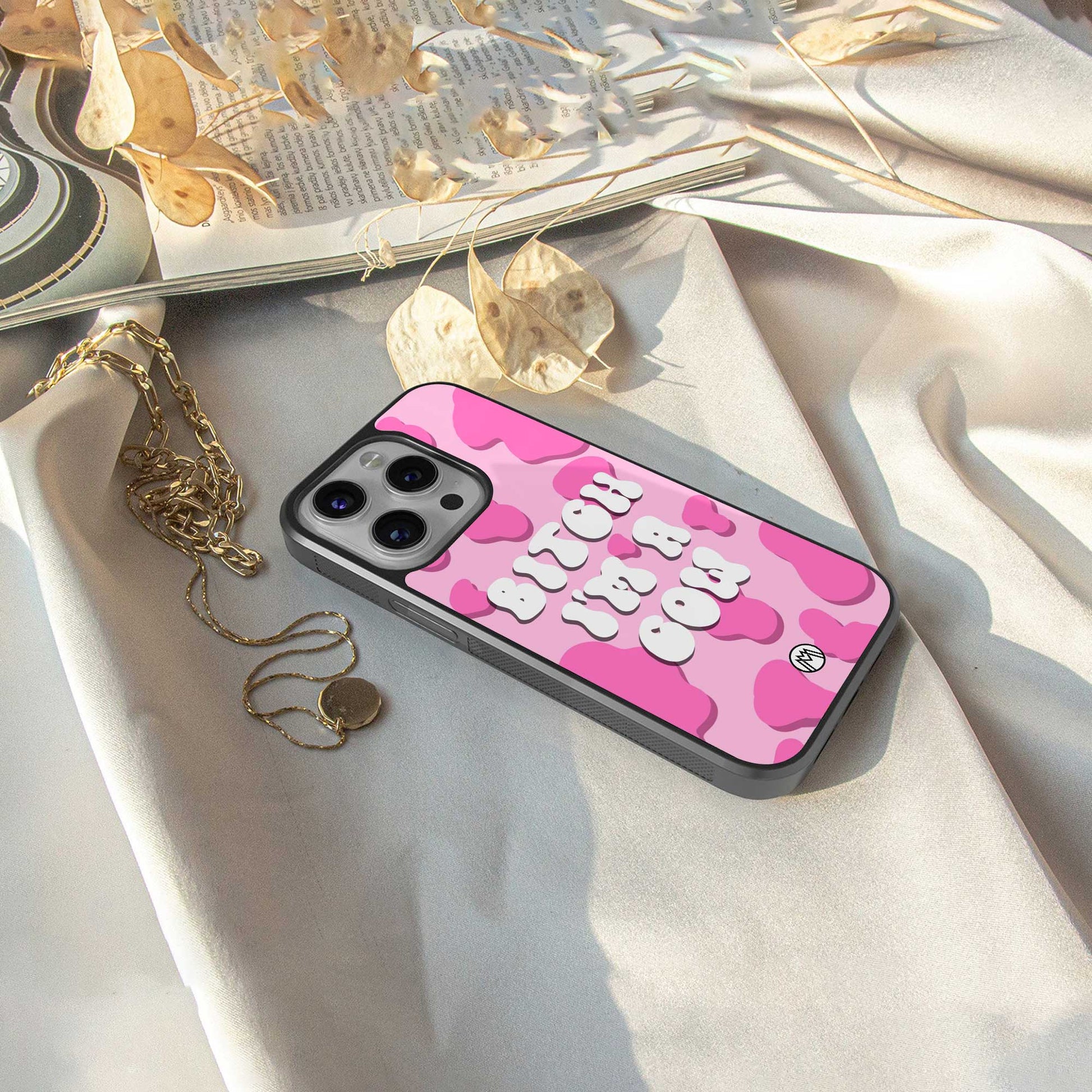 bitch i'm a cow back phone cover | glass case for samsung galaxy s24 ultra