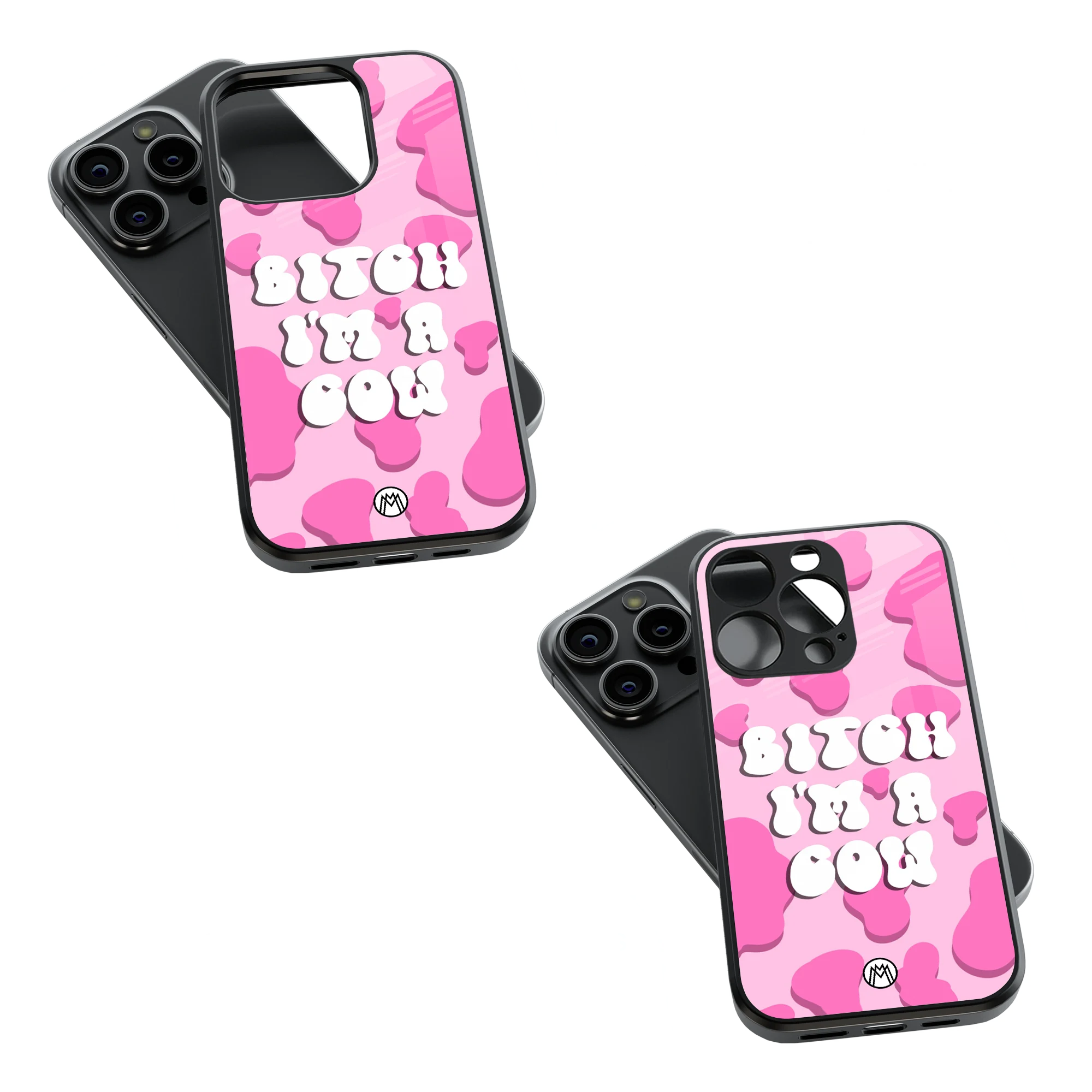 Trendy Glass Back Mobile Case for iPhone, Samsung, Redmi, OnePlus, Google Pixel, Motorola