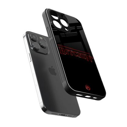 bitchin back phone cover | glass case for iphone 13 pro max