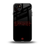 bitchin back phone cover | glass case for iphone 15 plus