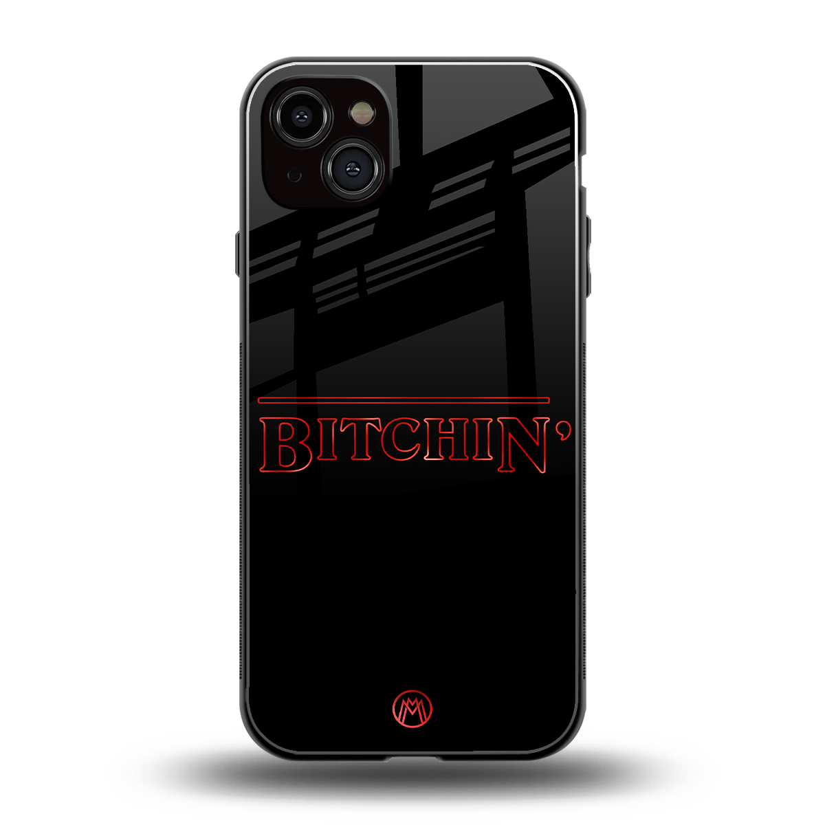 bitchin back phone cover | glass case for iphone 15 plus