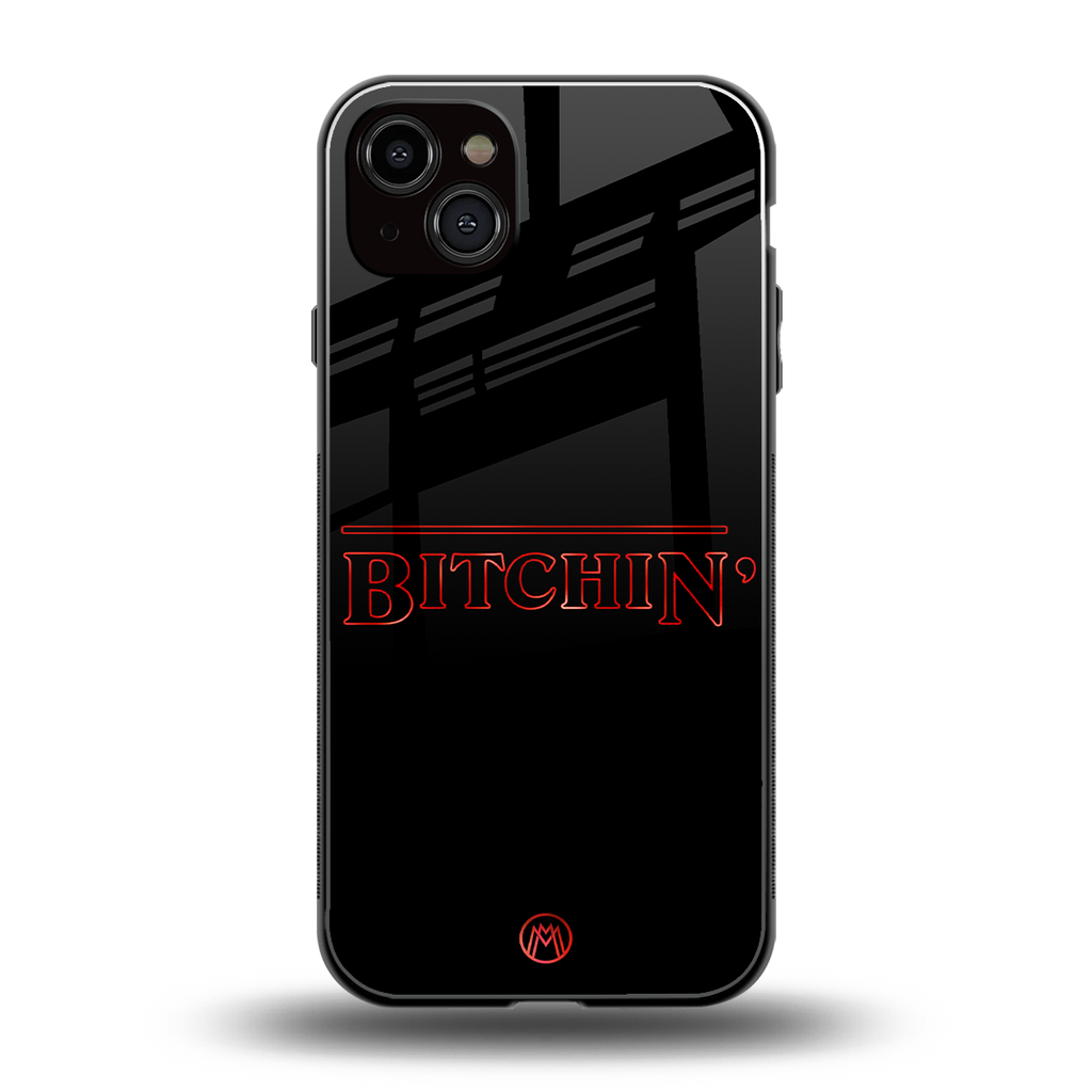 bitchin back phone cover | glass case for iphone 14 plus