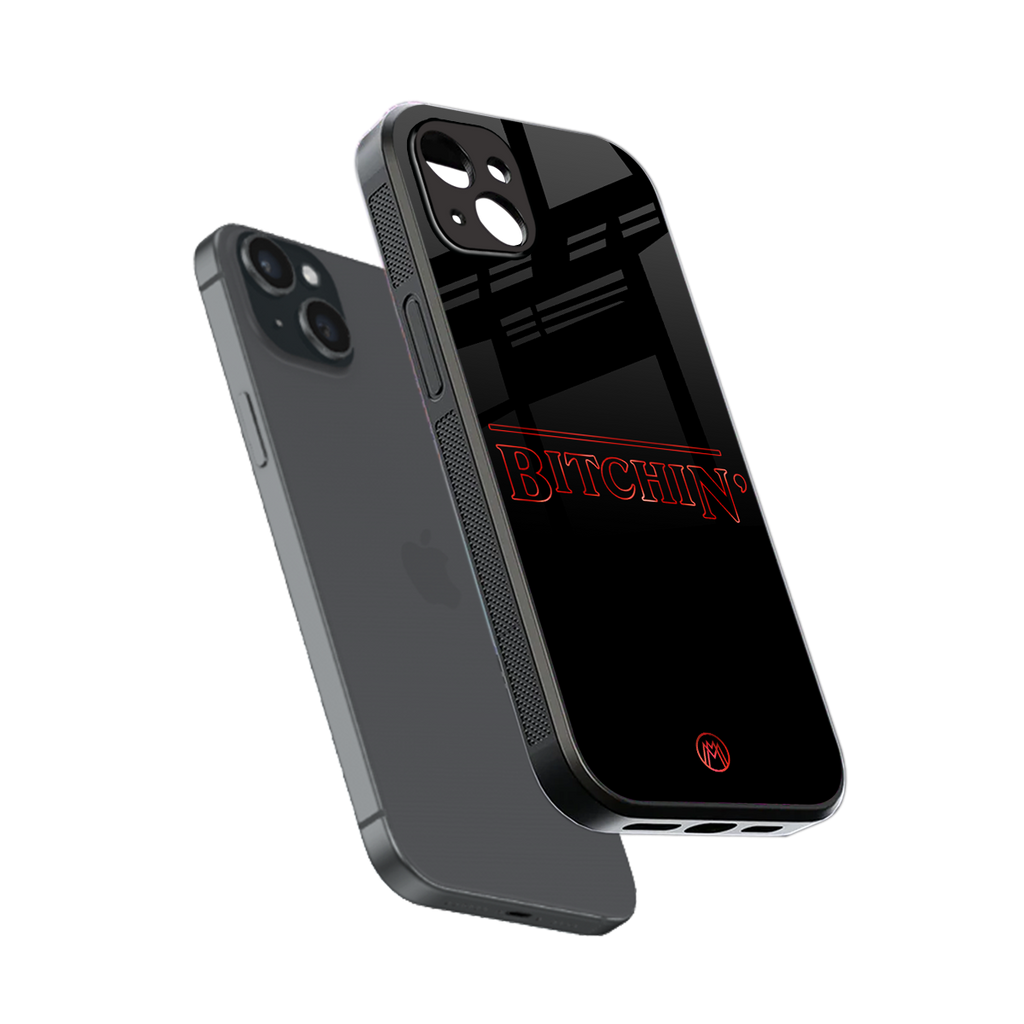 bitchin back phone cover | glass case for iphone 14 plus