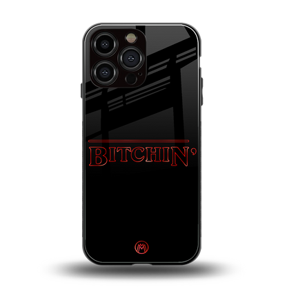 bitchin back phone cover | glass case for iphone 14 pro max