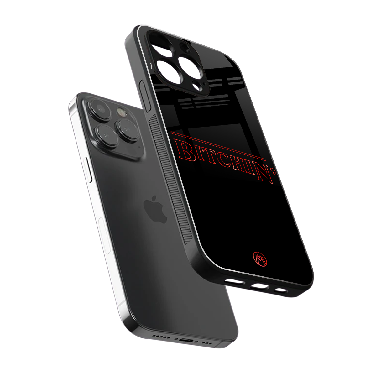 bitchin back phone cover | glass case for iphone 14 pro max