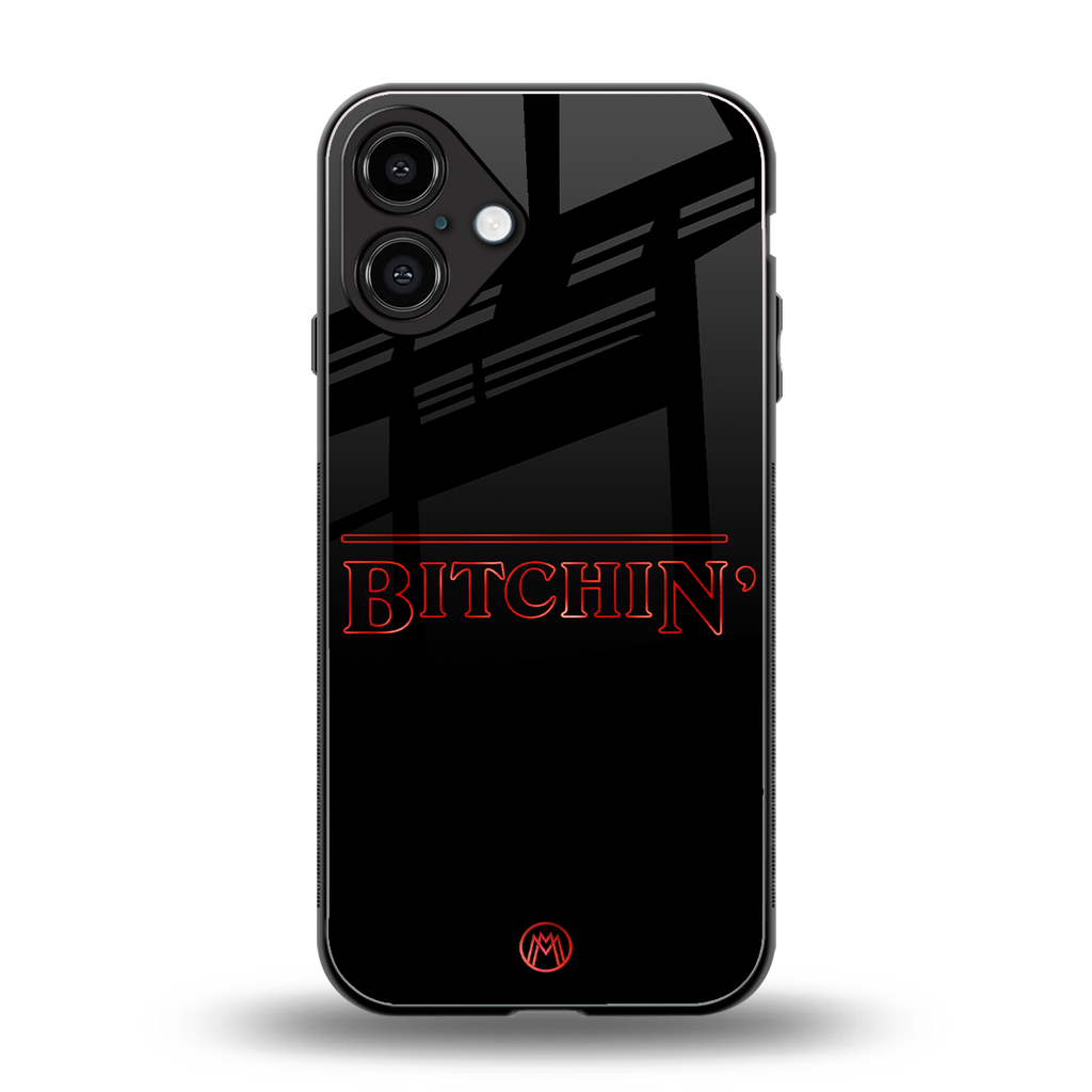 bitchin back phone cover | glass case for iphone 16 plus