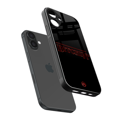 bitchin back phone cover | glass case for iphone 16 plus