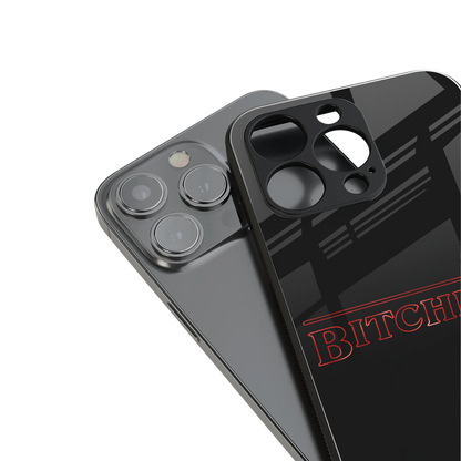 bitchin back phone cover | glass case for iphone 13 pro max
