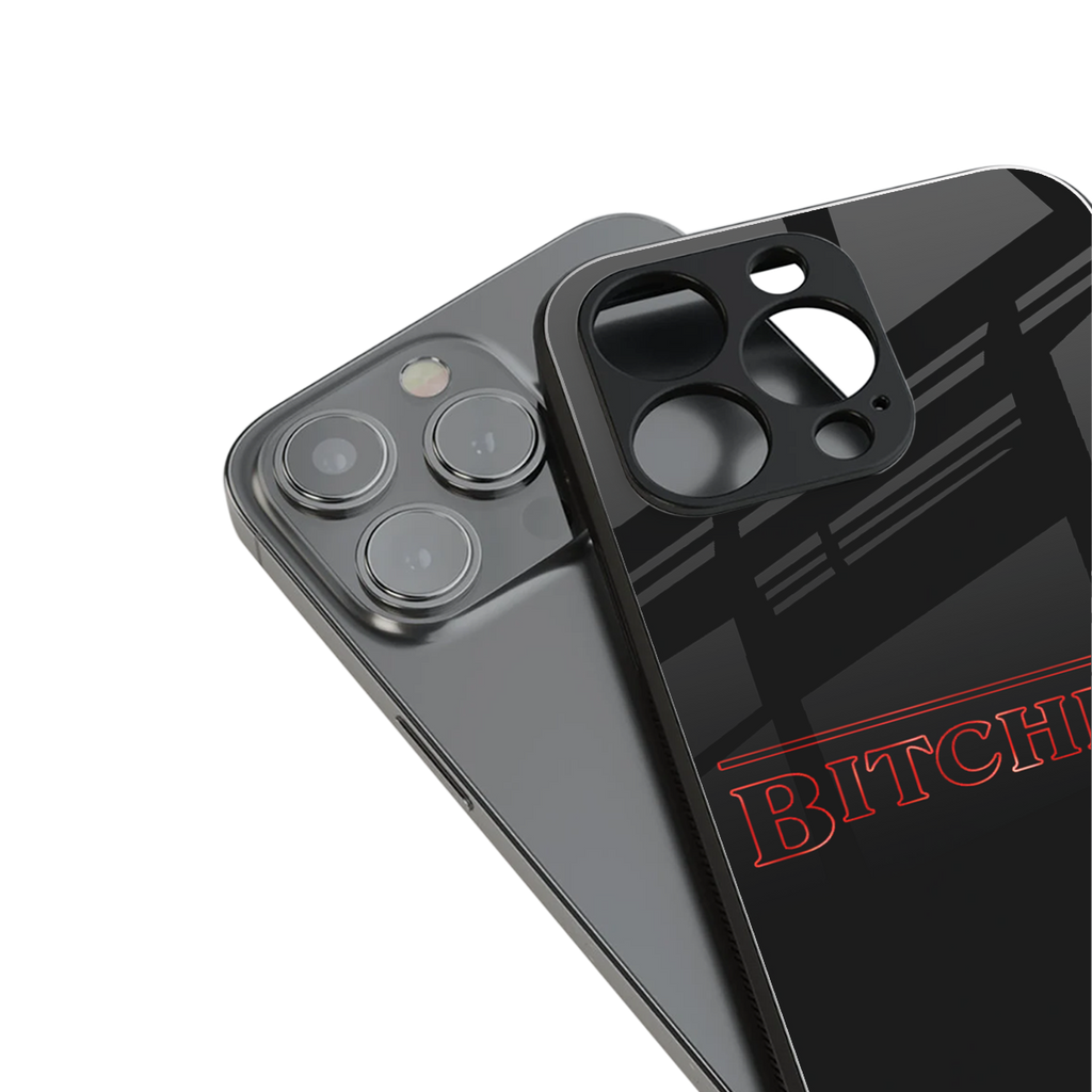 bitchin back phone cover | glass case for iphone 15 pro