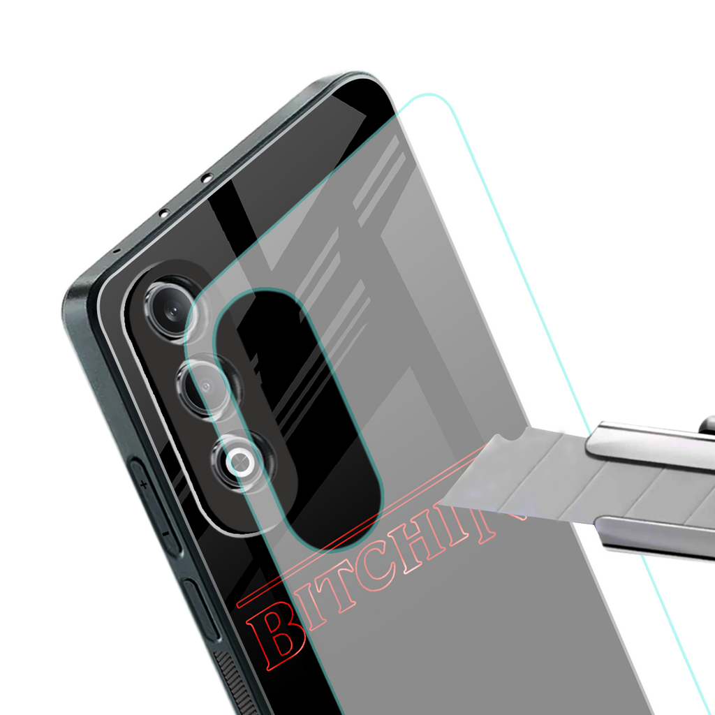 bitchin back phone cover | glass case for oneplus nord ce 4