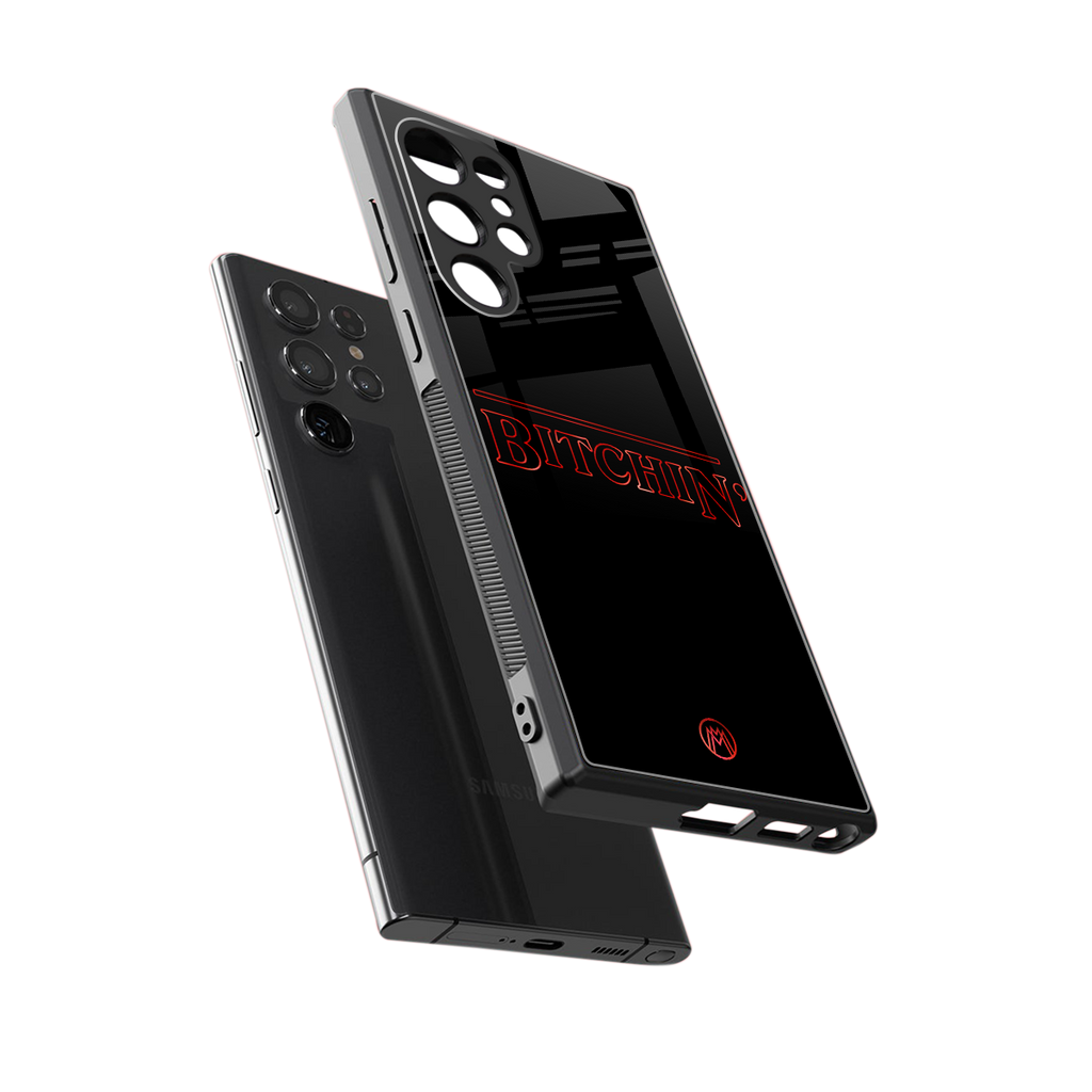 bitchin back phone cover | glass case for samsung galaxy s23 ultra