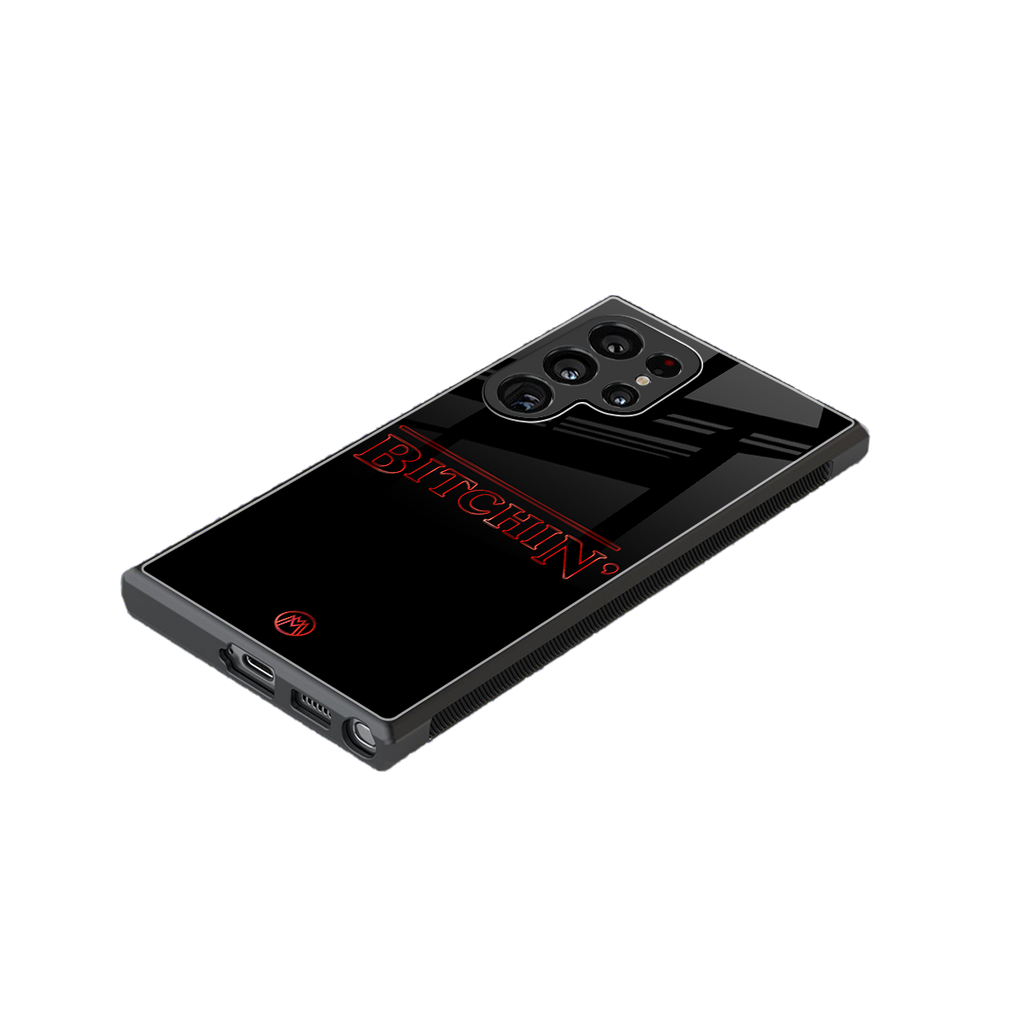 bitchin back phone cover | glass case for samsung galaxy s23 ultra