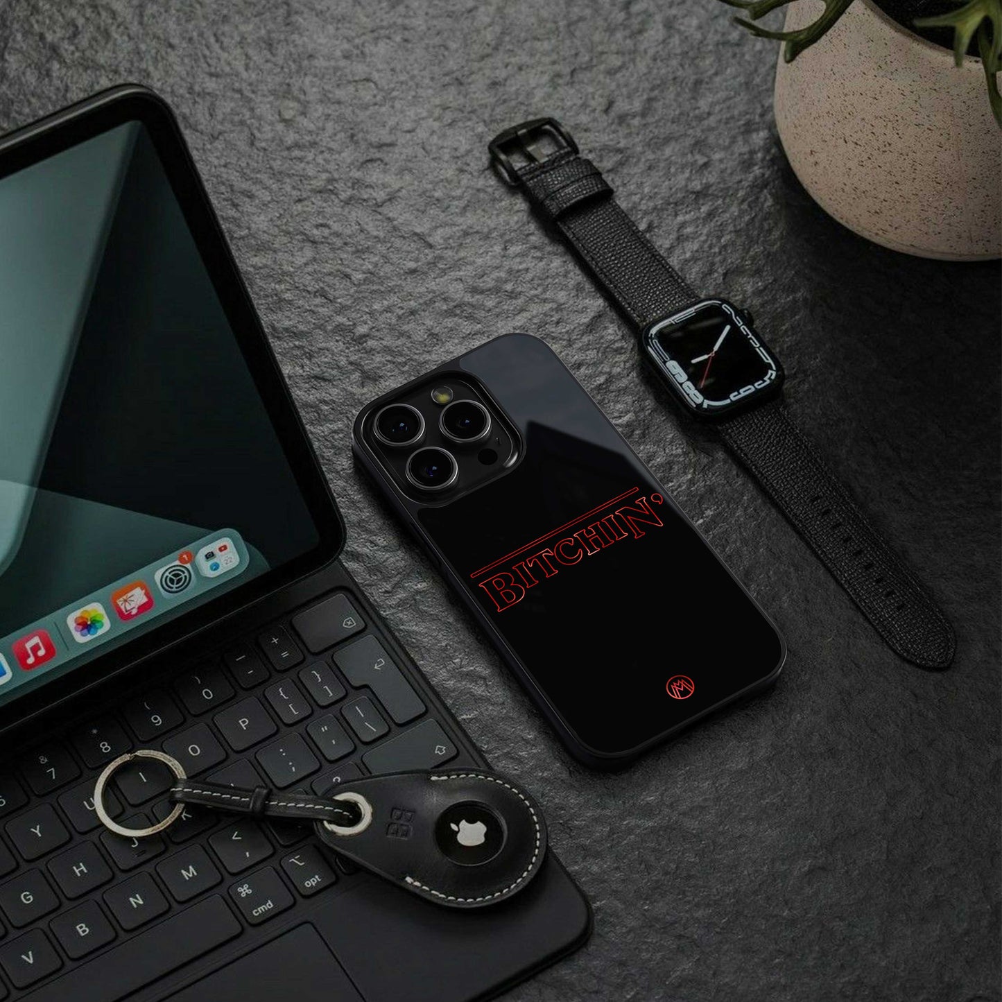 bitchin back phone cover | glass case for iphone 14