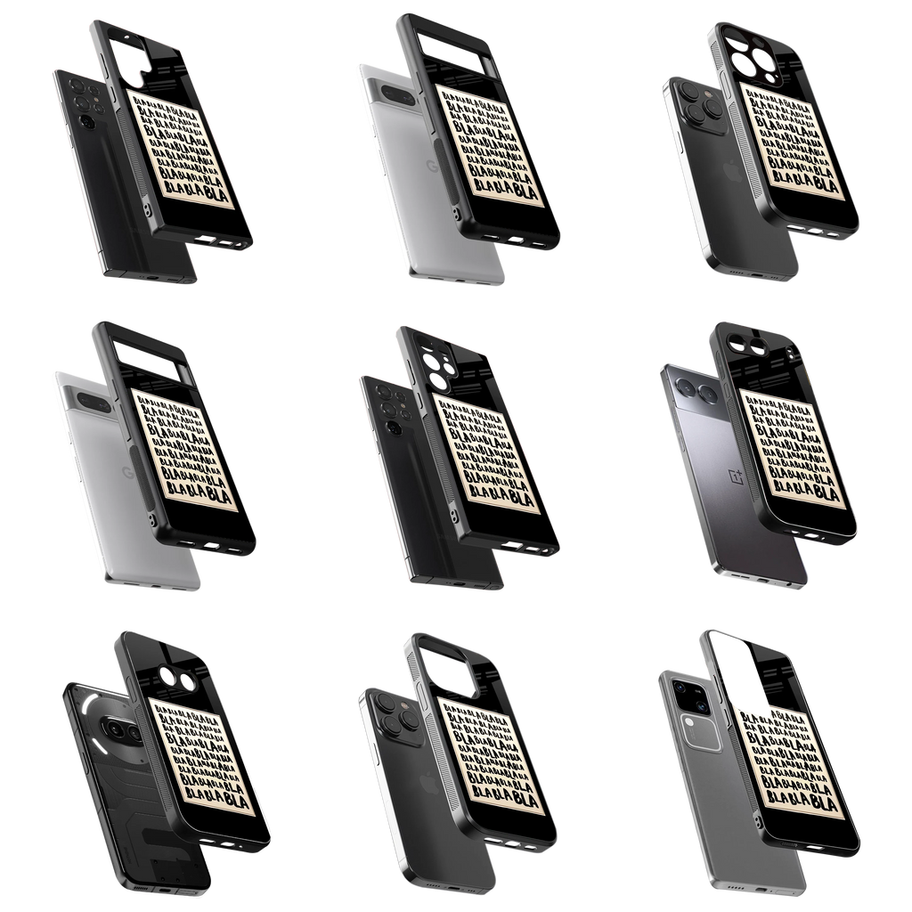 Durable Glass Back Mobile Case for iPhone, Samsung, OnePlus, Google Pixel, Redmi, Vivo, Oppo