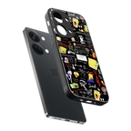 black aesthetic collage back phone cover | glass case for oneplus nord 3