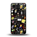 black aesthetic collage back phone cover | glass case for oneplus nord 4