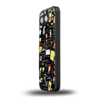 black aesthetic collage back phone cover | glass case for oneplus nord 4