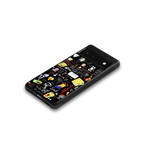 black aesthetic collage back phone cover | glass case for Google Pixel 6A