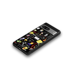 black aesthetic collage back phone cover | glass case for Google Pixel 8