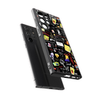 black aesthetic collage back phone cover | glass case for samsung galaxy s24 ultra