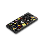 black aesthetic collage back phone cover | glass case for samsung galaxy s25 ultra