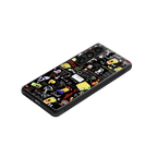 black aesthetic collage back phone cover | glass case for samsung galaxy s23