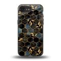 black blue tile marble back phone cover | glass case for iphone 16e