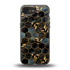 black blue tile marble back phone cover | glass case for iphone 16e