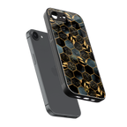 black blue tile marble back phone cover | glass case for iphone 16e