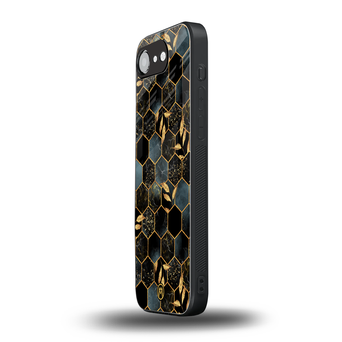 black blue tile marble back phone cover | glass case for iphone 16e