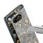 black blue tile marble back phone cover | glass case for iphone 16e
