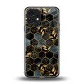 black blue tile marble back phone cover | glass case for nothing phone 1
