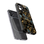 black blue tile marble back phone cover | glass case for nothing phone 1
