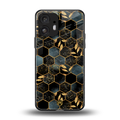 black blue tile marble back phone cover | glass case for nothing phone 2