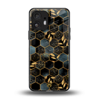 black blue tile marble back phone cover | glass case for nothing phone 2
