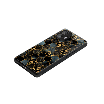 black blue tile marble back phone cover | glass case for nothing phone 2