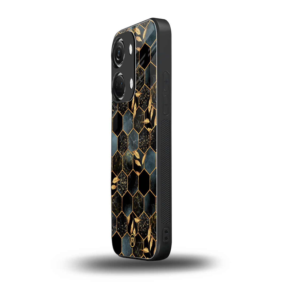 black blue tile marble back phone cover | glass case for oneplus nord 3