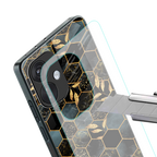 black blue tile marble back phone cover | glass case for oneplus nord ce 3