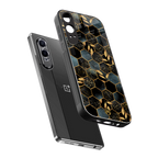 black blue tile marble back phone cover | glass case for oneplus nord ce 4 lite