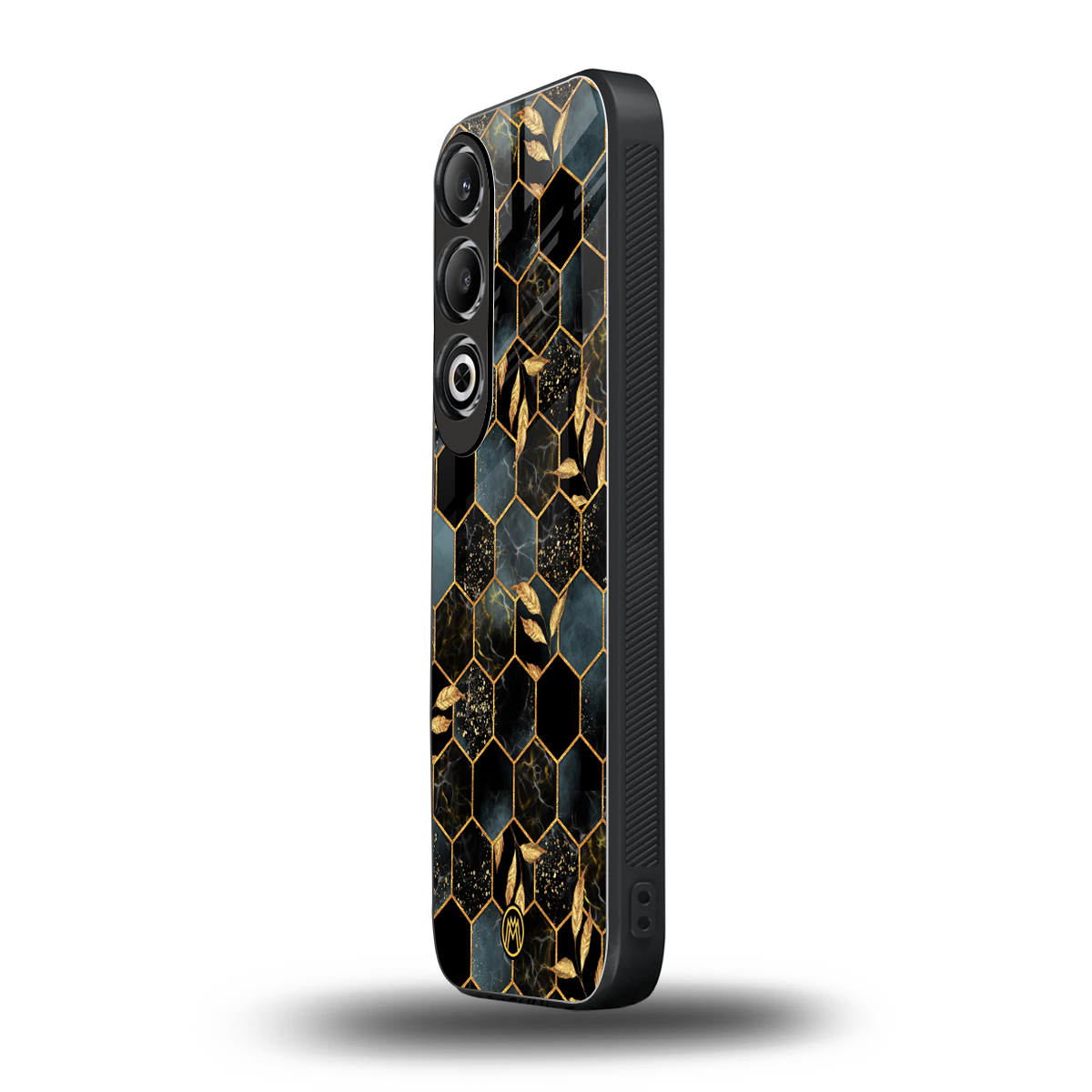 black blue tile marble back phone cover | glass case for oneplus nord ce 4