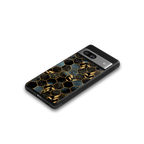 black blue tile marble back phone cover | glass case for Google Pixel 7