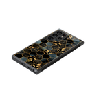 black blue tile marble back phone cover | glass case for samsung galaxy s24 ultra