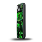 black green aesthetic collage back phone cover | glass case for iphone 13 mini