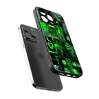 black green aesthetic collage back phone cover | glass case for iphone 13 pro max