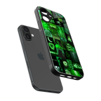 black green aesthetic collage back phone cover | glass case for iphone 16