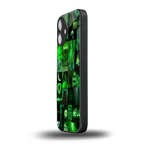 black green aesthetic collage back phone cover | glass case for iphone 16