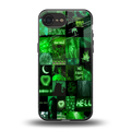 black green aesthetic collage back phone cover | glass case for iphone 16e