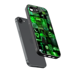 black green aesthetic collage back phone cover | glass case for iphone 16e
