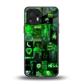 black green aesthetic collage back phone cover | glass case for nothing phone 2