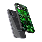 black green aesthetic collage back phone cover | glass case for nothing phone 2